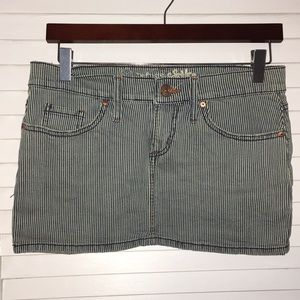 Striped Jean skirt